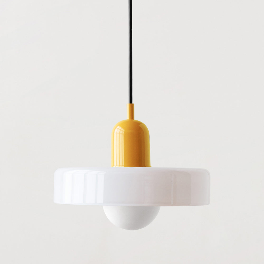 Bauhaus Hanglamp – Gekleurd Glas Stijlvol Design - Rivermark