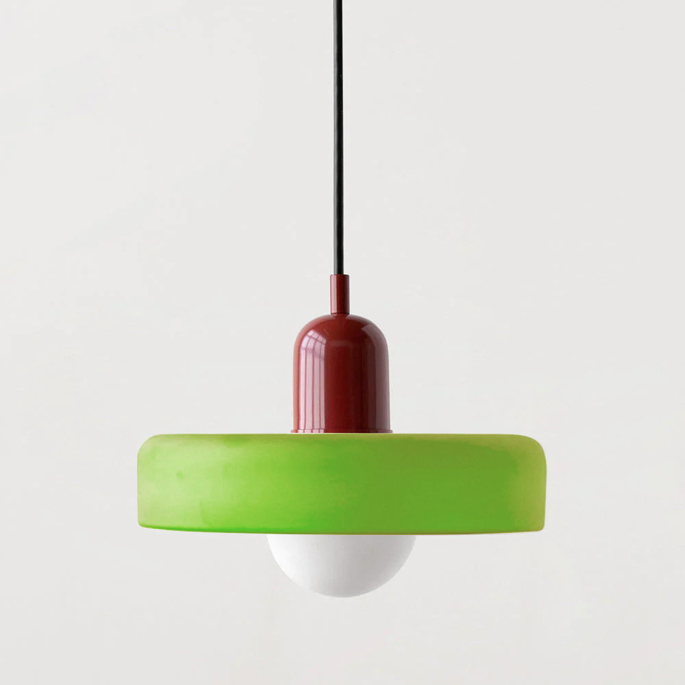 Bauhaus Hanglamp – Gekleurd Glas Stijlvol Design - Rivermark