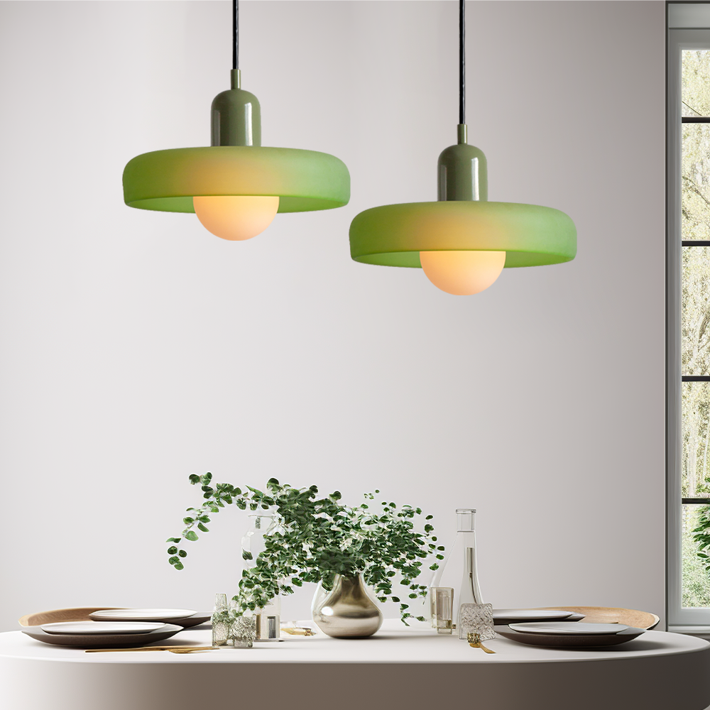 Bauhaus Hanglamp – Gekleurd Glas Stijlvol Design - Rivermark