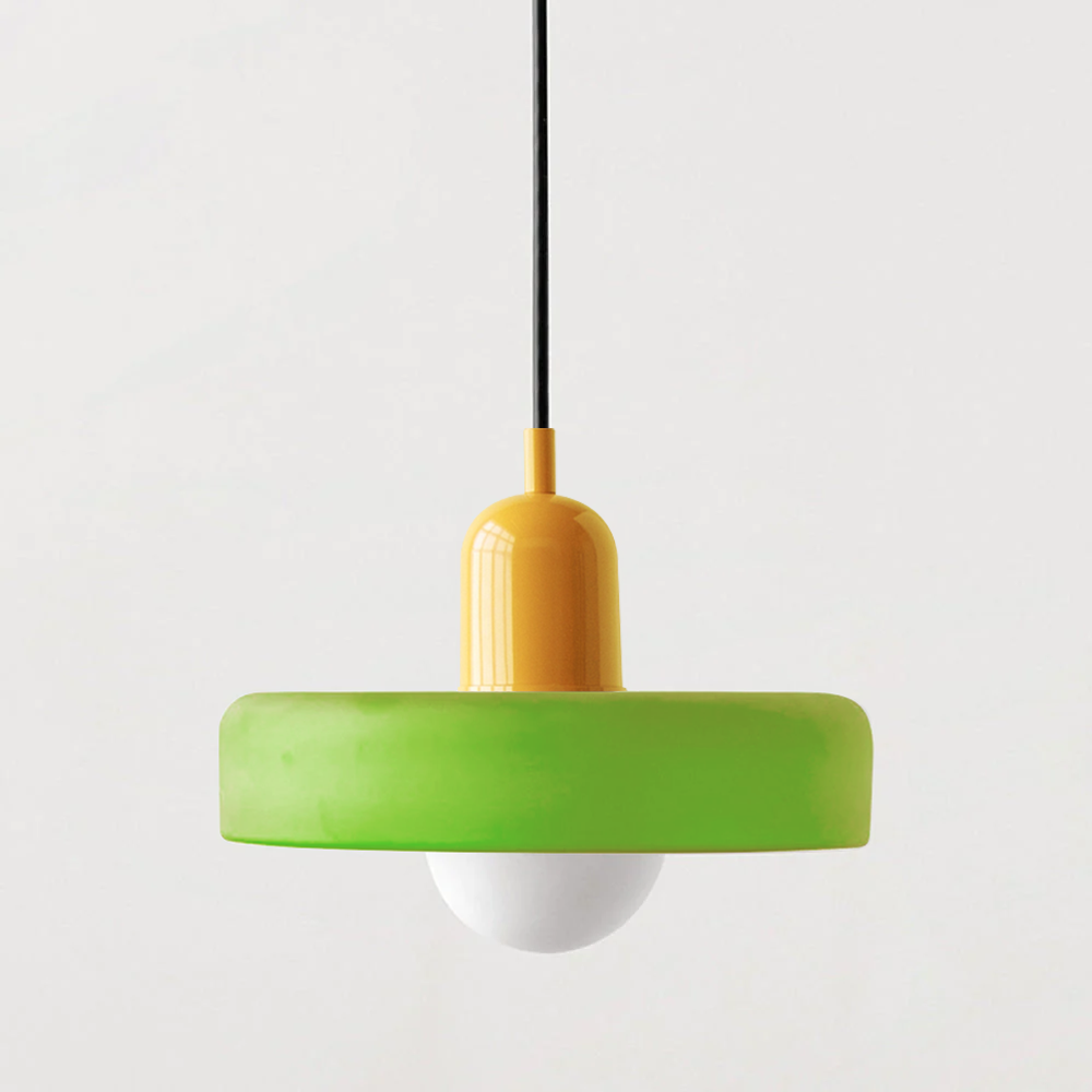 Bauhaus Hanglamp – Gekleurd Glas Stijlvol Design - Rivermark