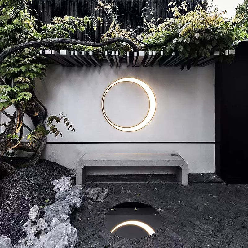 Außen Kreative Moderne Ring LED Wandleuchte