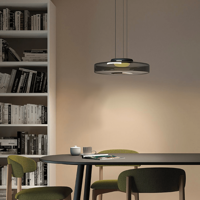 Bauhaus Glas Pendelleuchte im Moderne Stil
