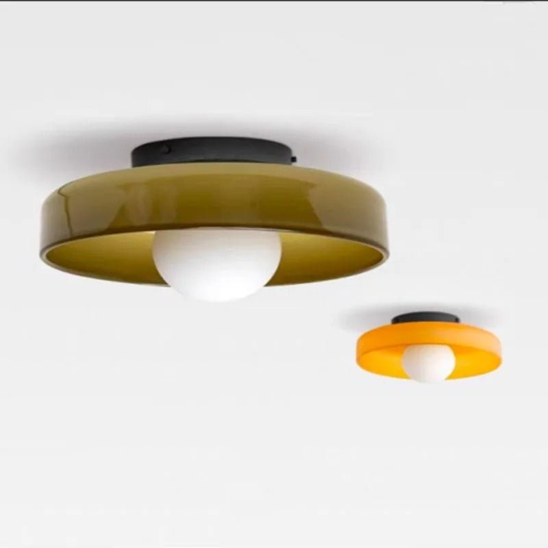 Einfache LED Glas Deckenleuchte