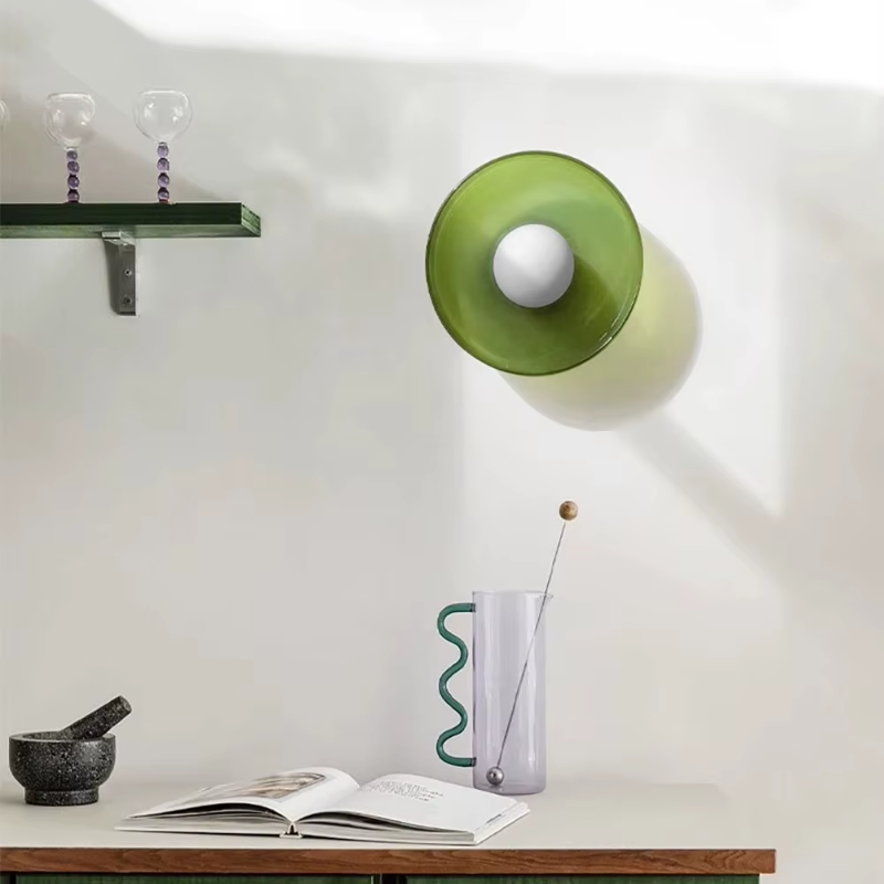 Einfache LED Glas Deckenleuchte