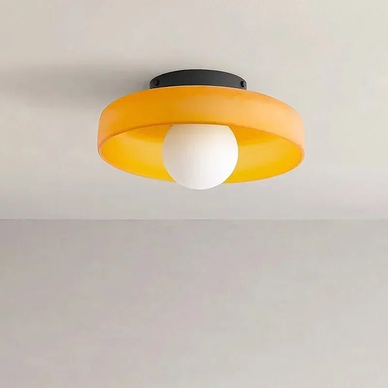 Einfache LED Glas Deckenleuchte