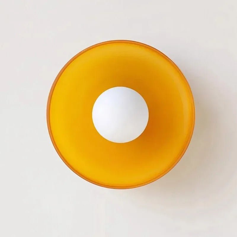 Einfache LED Glas Deckenleuchte