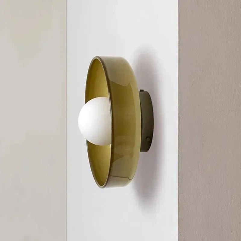 Einfache LED Glas Deckenleuchte