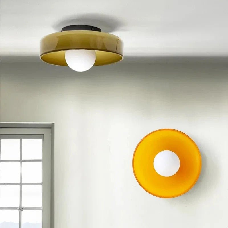 Einfache LED Glas Deckenleuchte