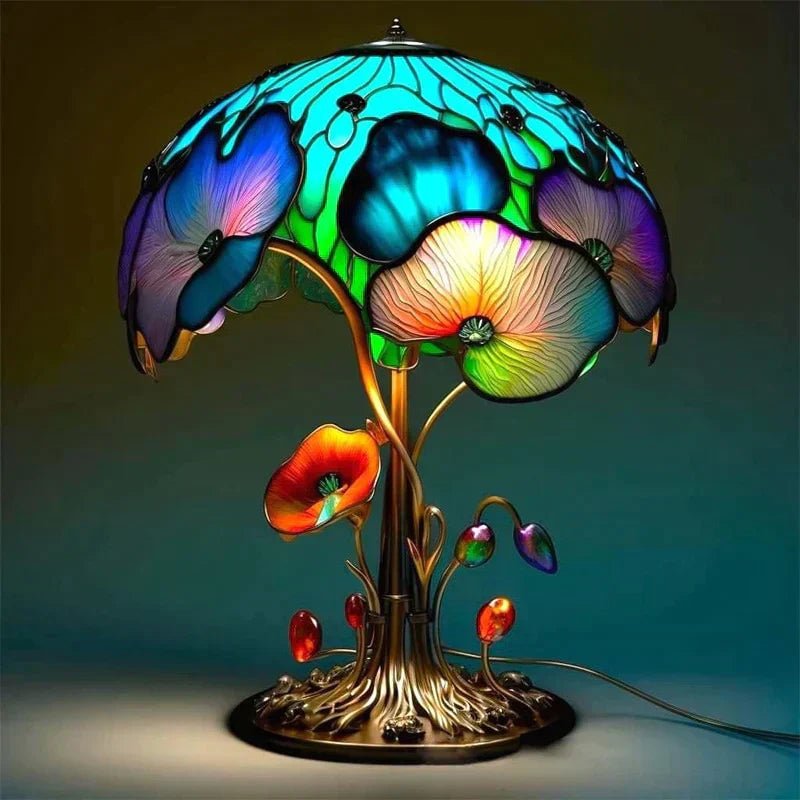 Harz Kunst Tischlampe im Retro Pilz und Schnecke Design