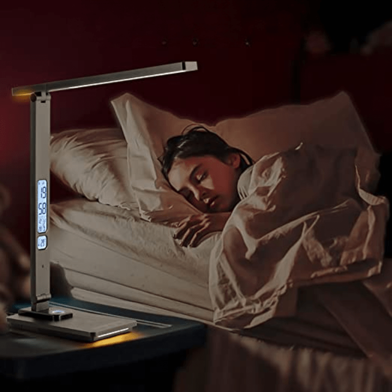 Kabellos LED Schreibtischlampe mit USB Anschluss zum Aufladen