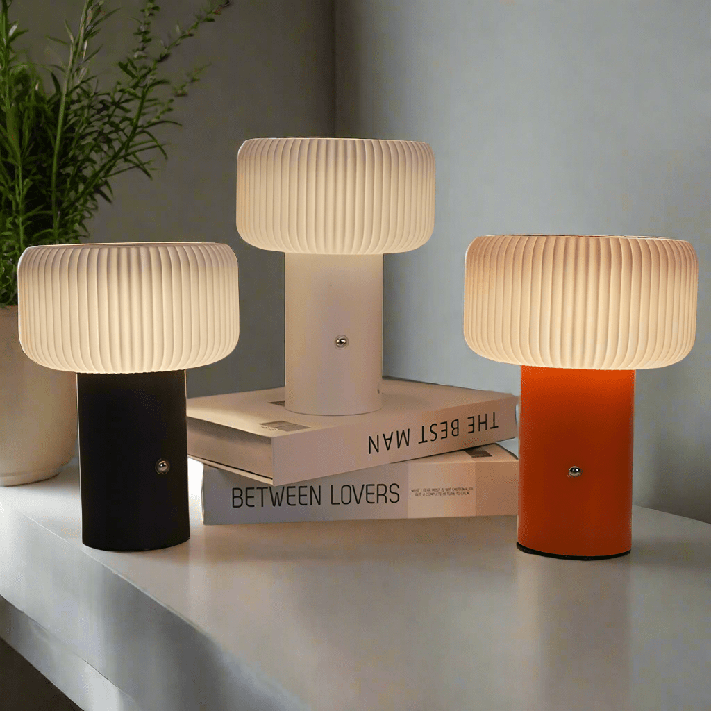 Kabellose Pilz LED Tischlampe