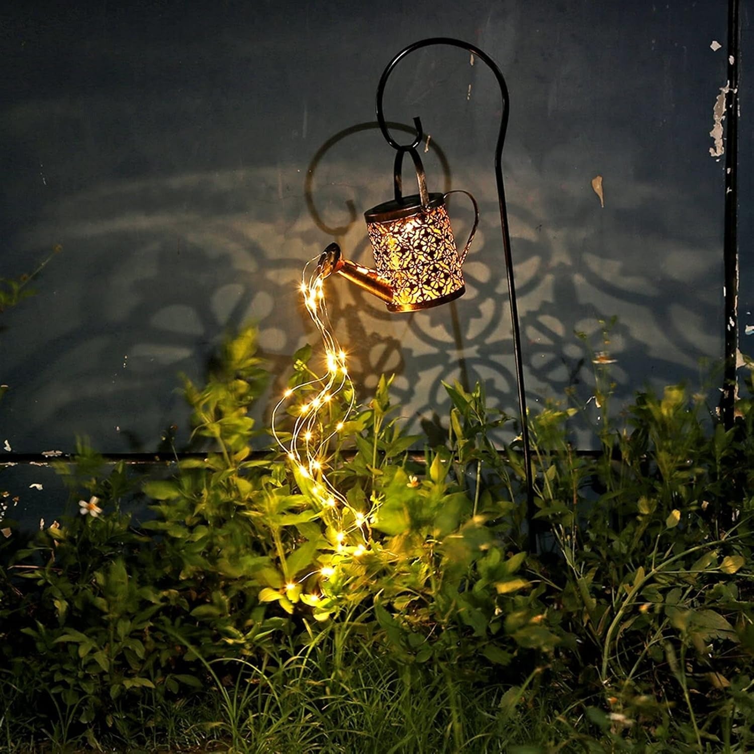 Kreative Kunst Licht Solar Gießkanne LED Außenleuchte