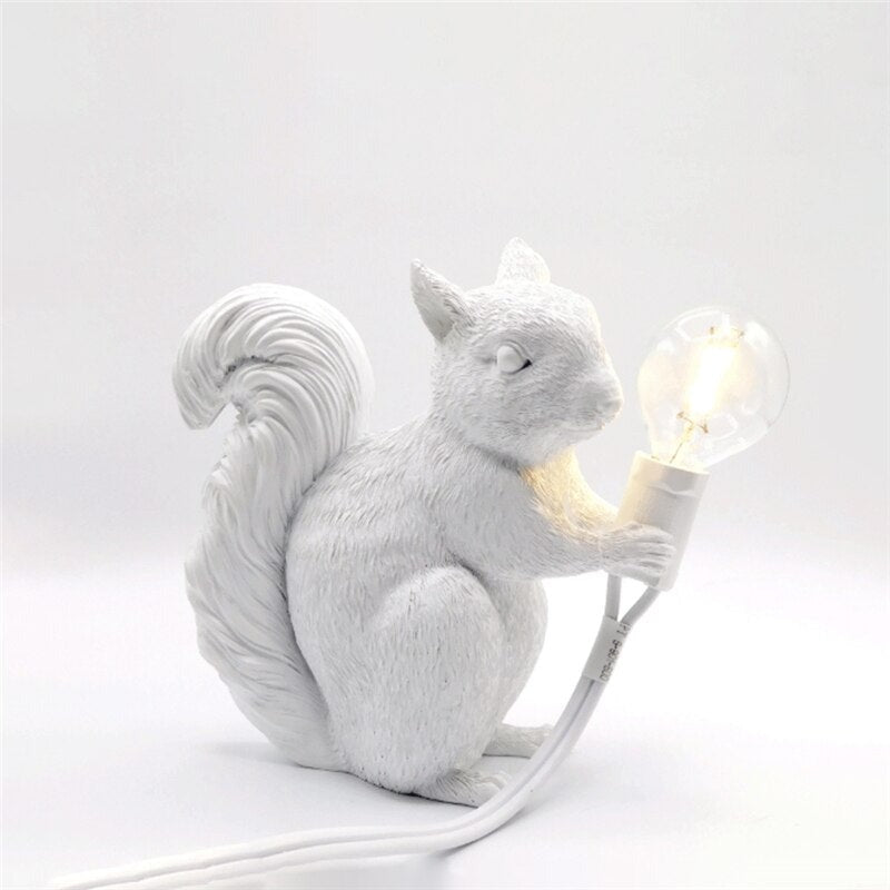 Kreative Nordische Eichhörnchen LED Tischlampe