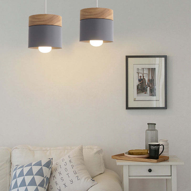 Kreative Nordische Holz LED Pendelleuchte