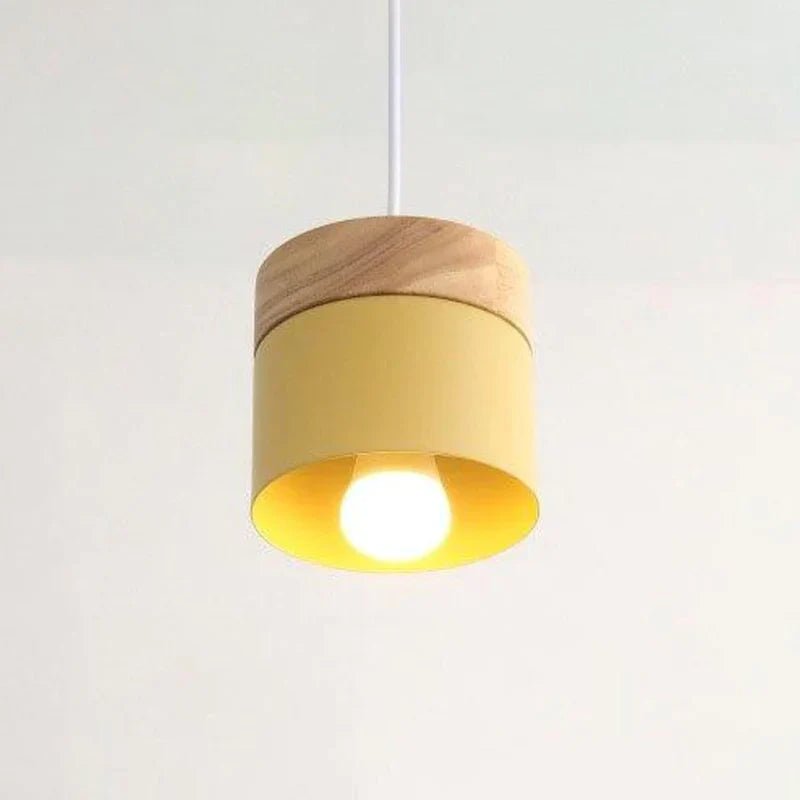 Kreative Nordische Holz LED Pendelleuchte