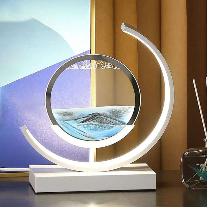 LED 3D Sanduhr Treibsand Tischlampe