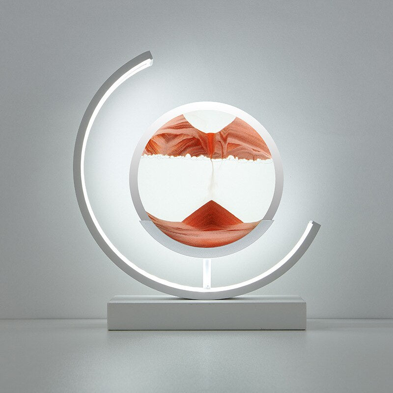 LED 3D Sanduhr Treibsand Tischlampe