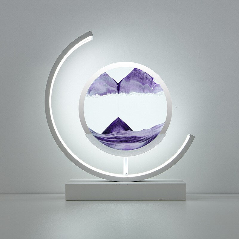 LED 3D Sanduhr Treibsand Tischlampe