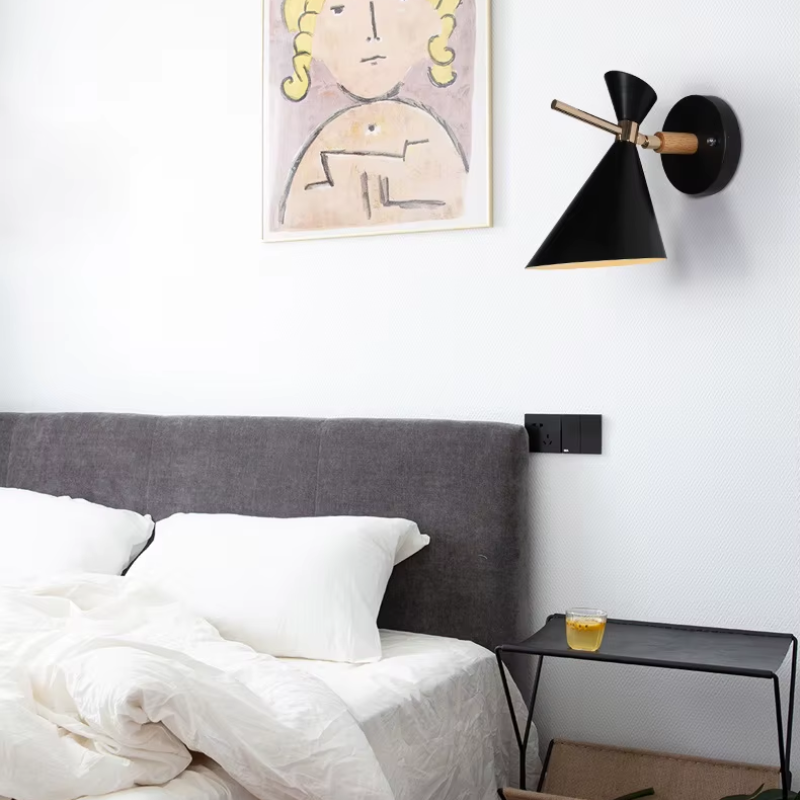 Minimalistisch Drehbar Metall Kegel Wandleuchte