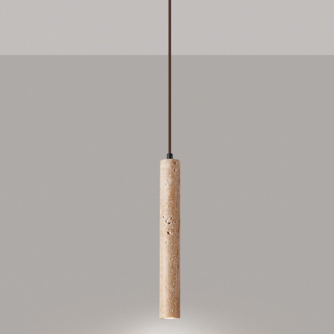 Minimalistisch Schlank und Lange Stein Pendelleuchte