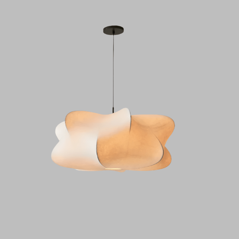Minimalistisch Wabi Sabi Pendelleuchte aus Japanische Seide