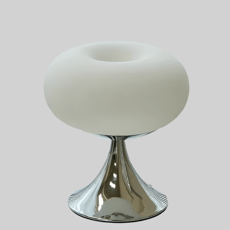 Moderne Bauhaus Glas Apfel Tischlampe