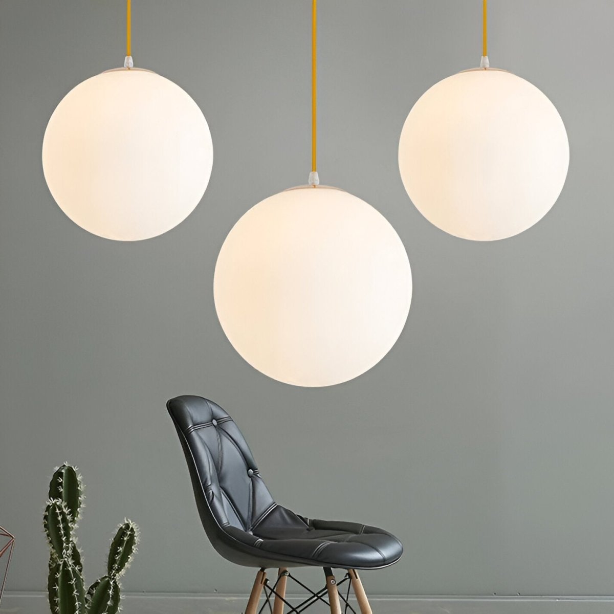 Moderne Glas Kugel Hängeleuchte