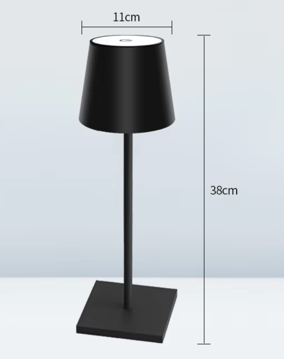Moderne Kabellose LED Tisch und Schreibtischlampe