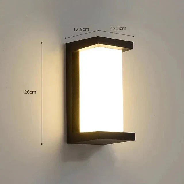 Moderne LED Außenwandleuchte