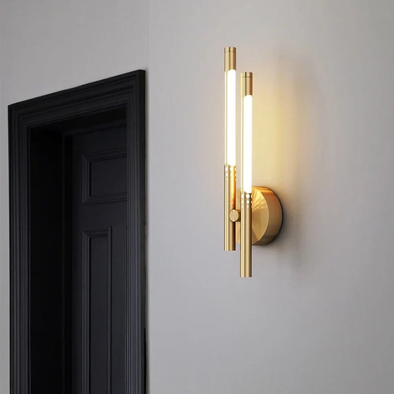 Moderne Lange Metall Stab LED Wandleuchte