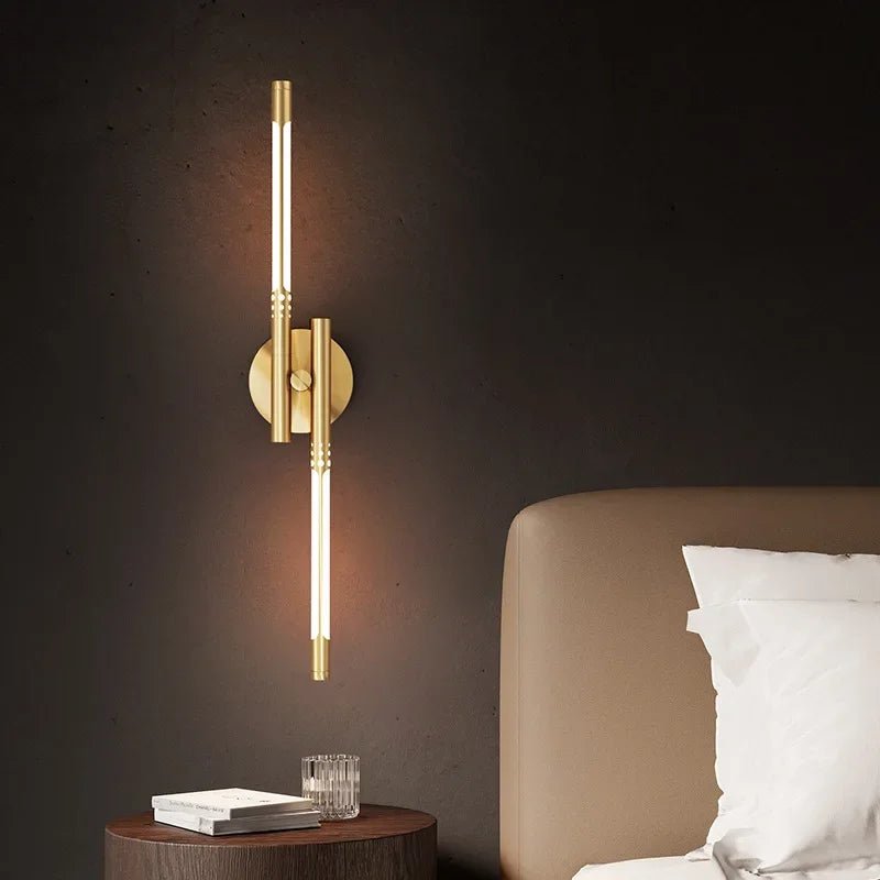 Moderne Lange Metall Stab LED Wandleuchte