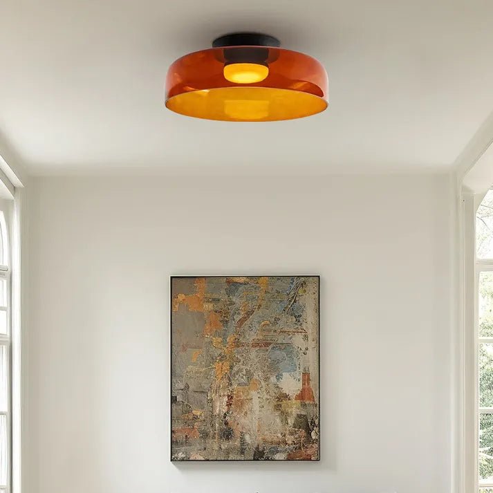 Moderne Nordisch LED Glas Deckenleuchte mit Mittelalterliche Charme