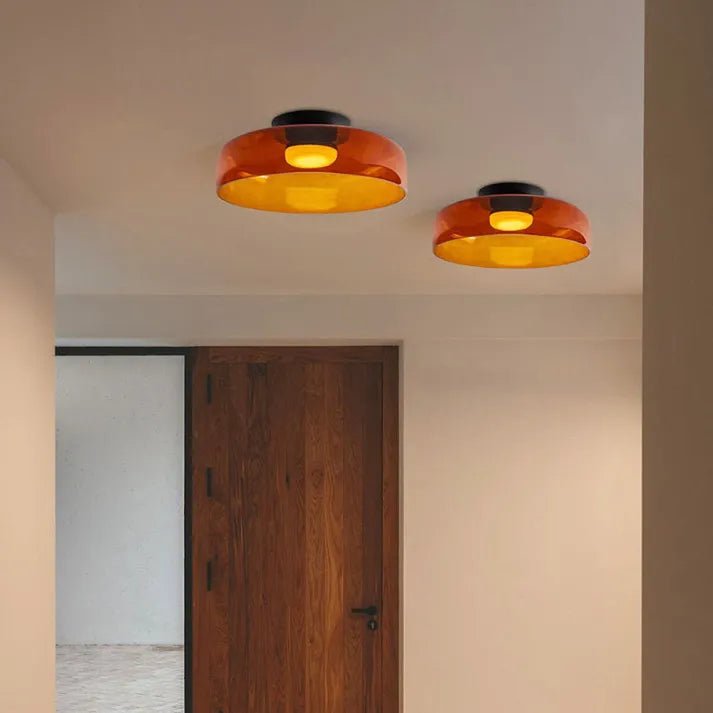Moderne Nordisch LED Glas Deckenleuchte mit Mittelalterliche Charme