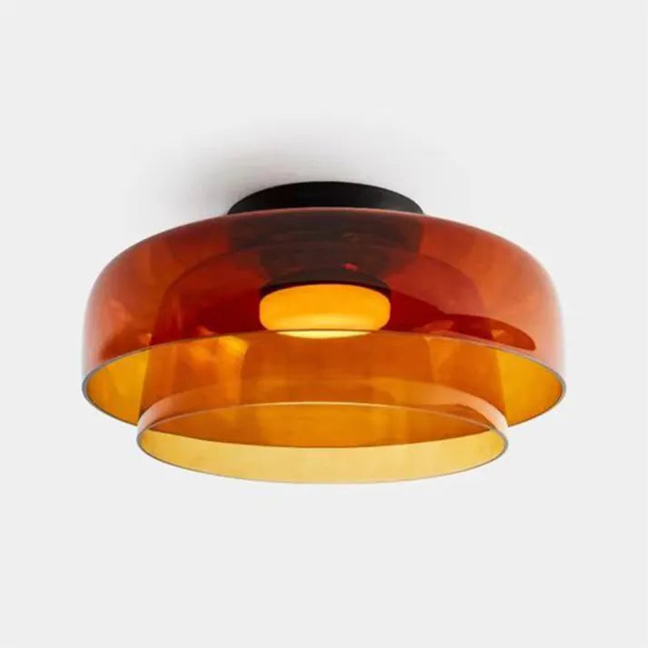 Moderne Nordisch LED Glas Deckenleuchte mit Mittelalterliche Charme