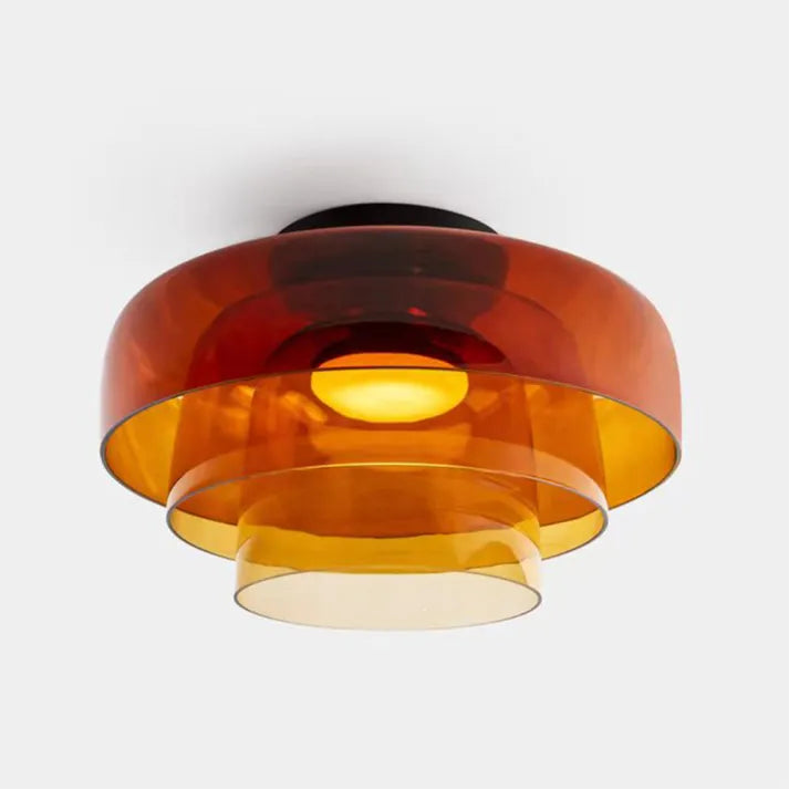 Moderne Nordisch LED Glas Deckenleuchte mit Mittelalterliche Charme