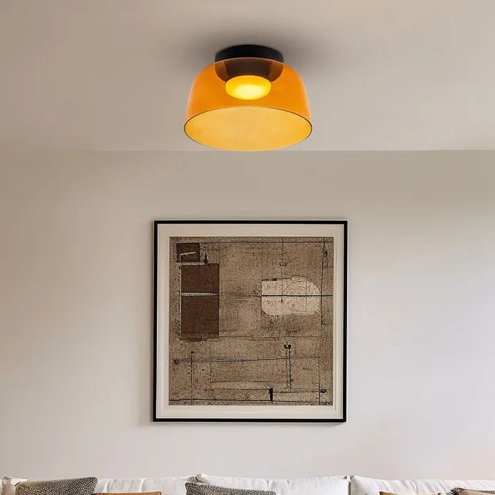 Moderne Nordisch LED Glas Deckenleuchte mit Mittelalterliche Charme