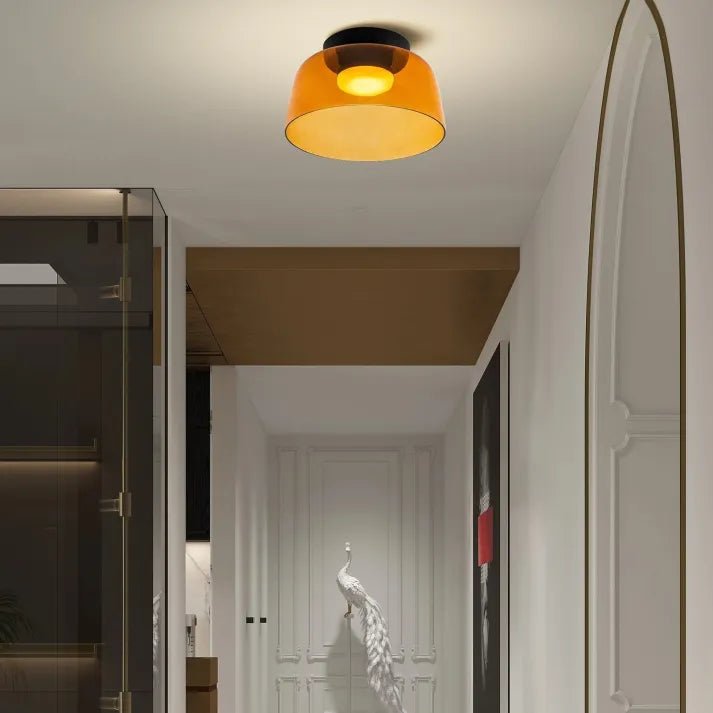 Moderne Nordisch LED Glas Deckenleuchte mit Mittelalterliche Charme
