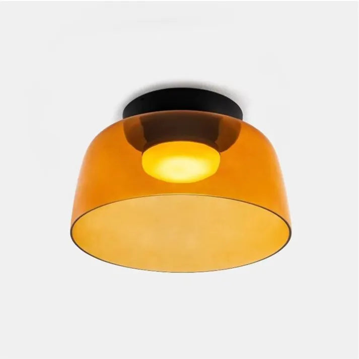 Moderne Nordisch LED Glas Deckenleuchte mit Mittelalterliche Charme