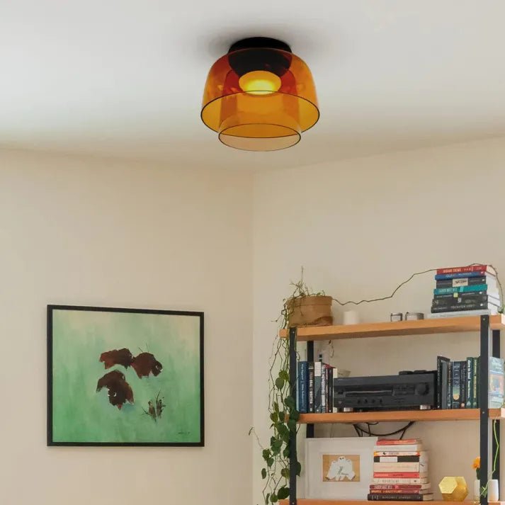 Moderne Nordisch LED Glas Deckenleuchte mit Mittelalterliche Charme