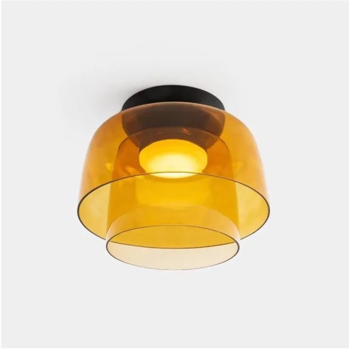 Moderne Nordisch LED Glas Deckenleuchte mit Mittelalterliche Charme