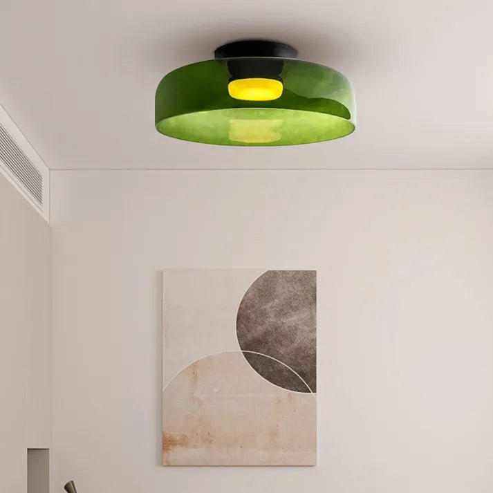 Moderne Nordisch LED Glas Deckenleuchte mit Mittelalterliche Charme