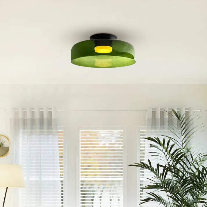 Moderne Nordisch LED Glas Deckenleuchte mit Mittelalterliche Charme