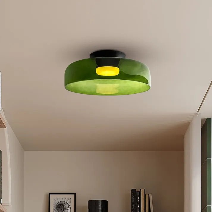 Moderne Nordisch LED Glas Deckenleuchte mit Mittelalterliche Charme