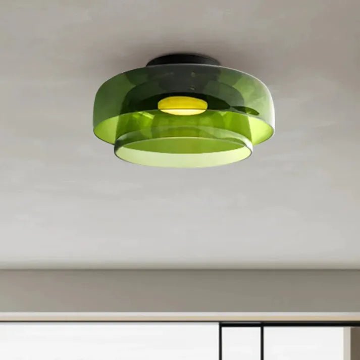 Moderne Nordisch LED Glas Deckenleuchte mit Mittelalterliche Charme