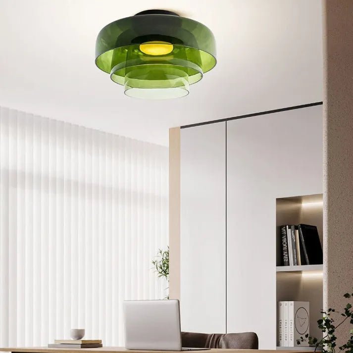 Moderne Nordisch LED Glas Deckenleuchte mit Mittelalterliche Charme