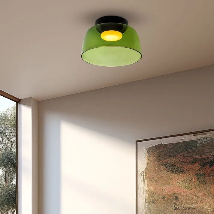 Moderne Nordisch LED Glas Deckenleuchte mit Mittelalterliche Charme
