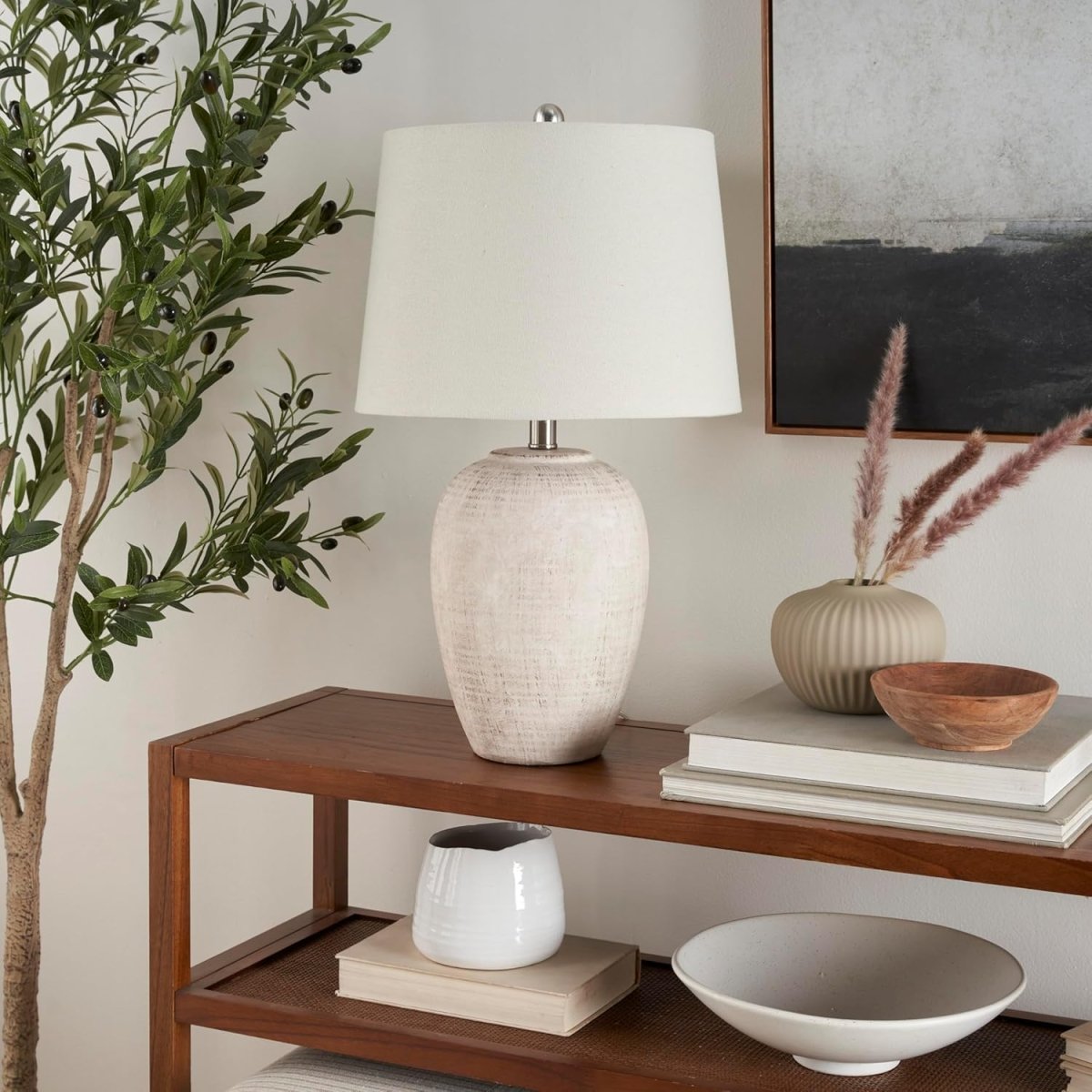 Nordisch Keramik Vase Tischlampe