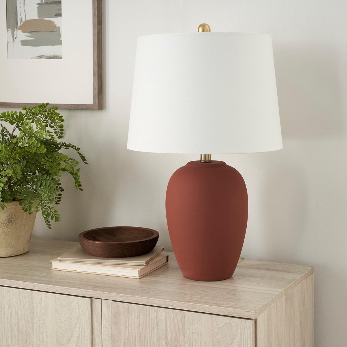 Nordisch Keramik Vase Tischlampe
