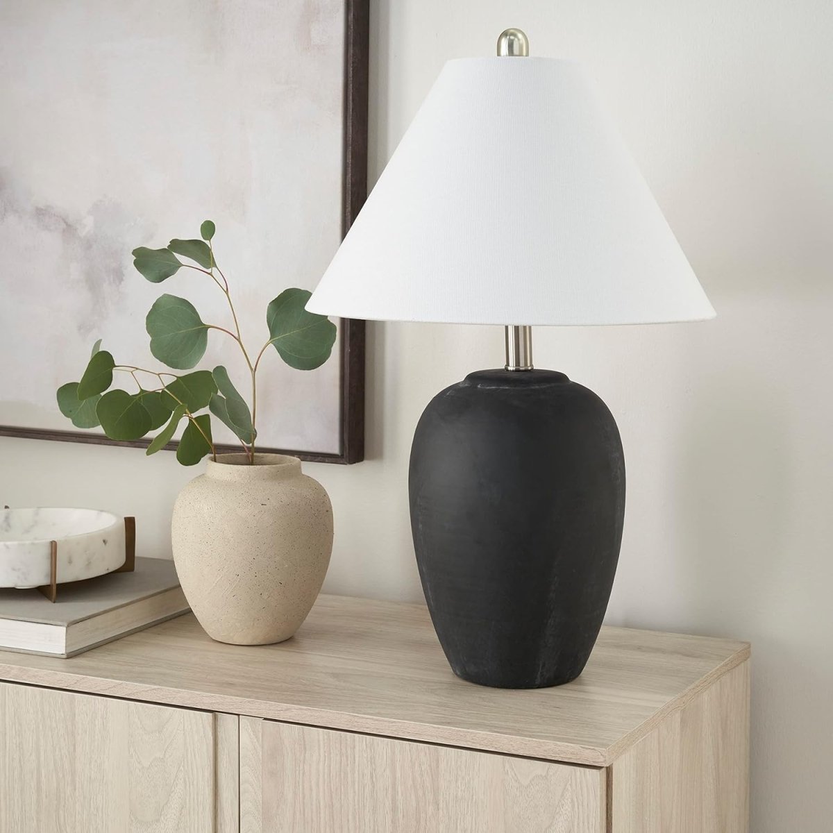 Nordisch Keramik Vase Tischlampe
