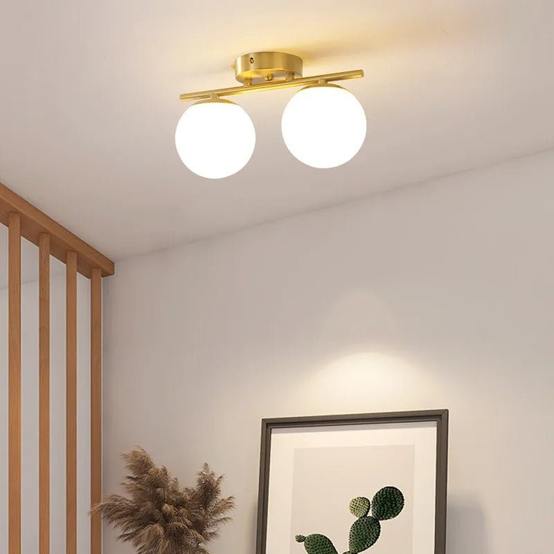 Nordische LED-Deckenleuchte aus Glas - Stilvolle Weiße Kugel für Jeden Raum
